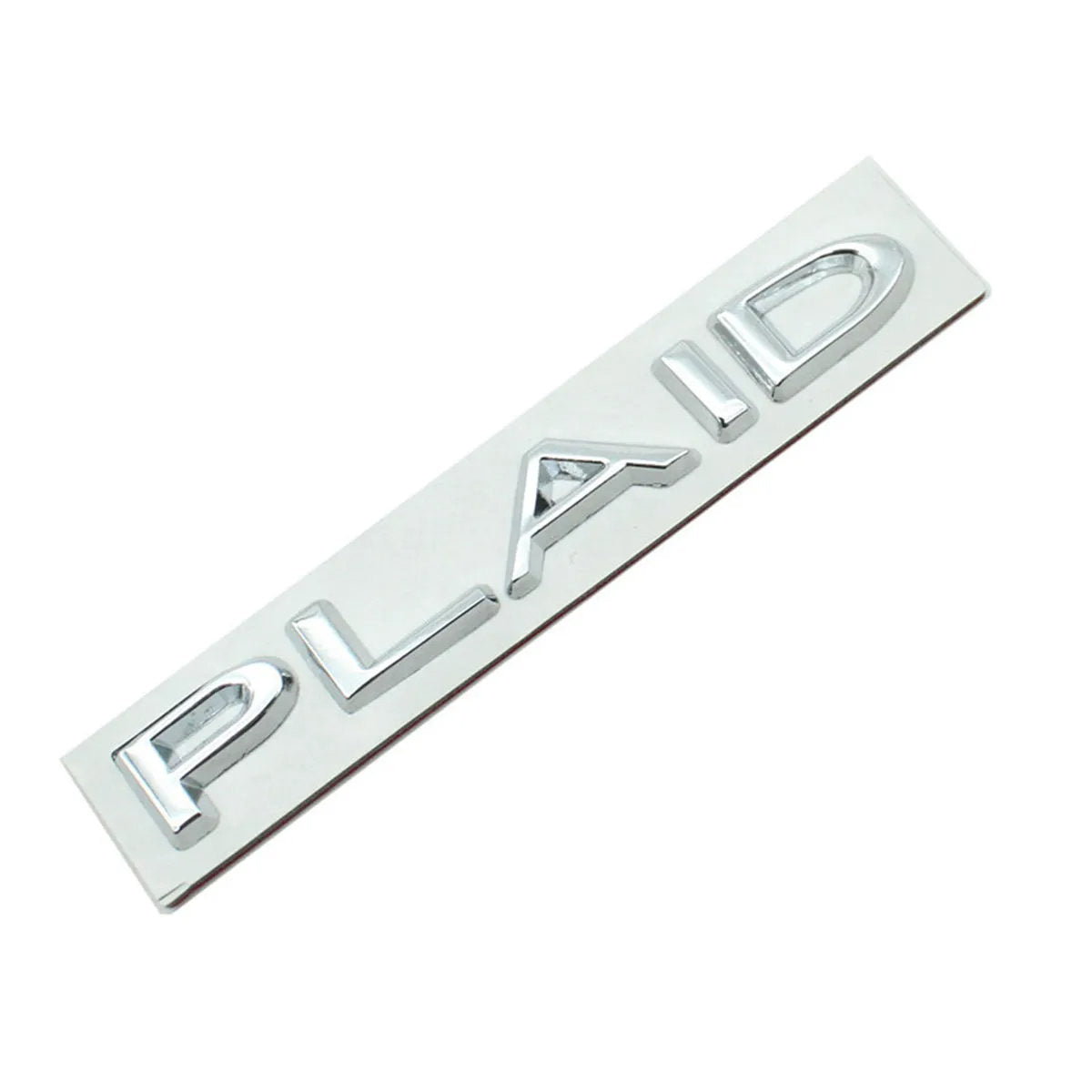 Tesla Plaid Emblem (Various Colors) Silver