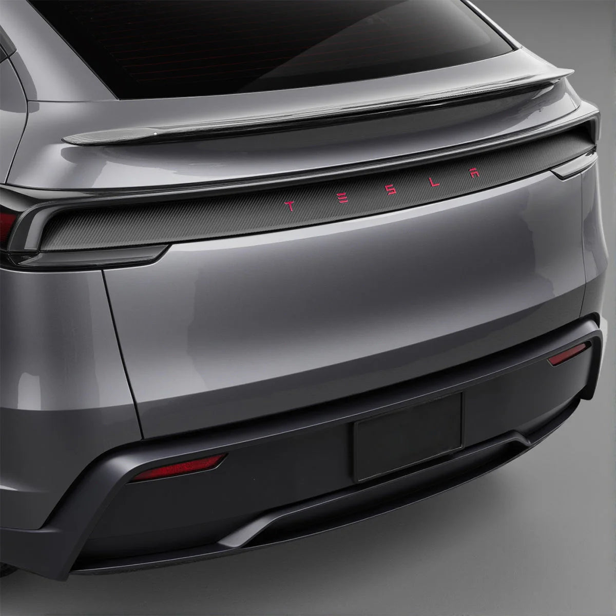 Trunk Tailgate Applique for Tesla Model Y Juniper - Real Dry Molded Carbon Fiber