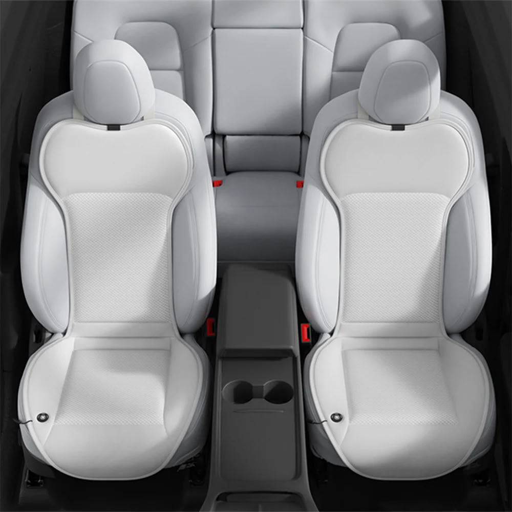 Ventilated Seat Cushion Tesla Model 3 / Y White 2 Pcs
