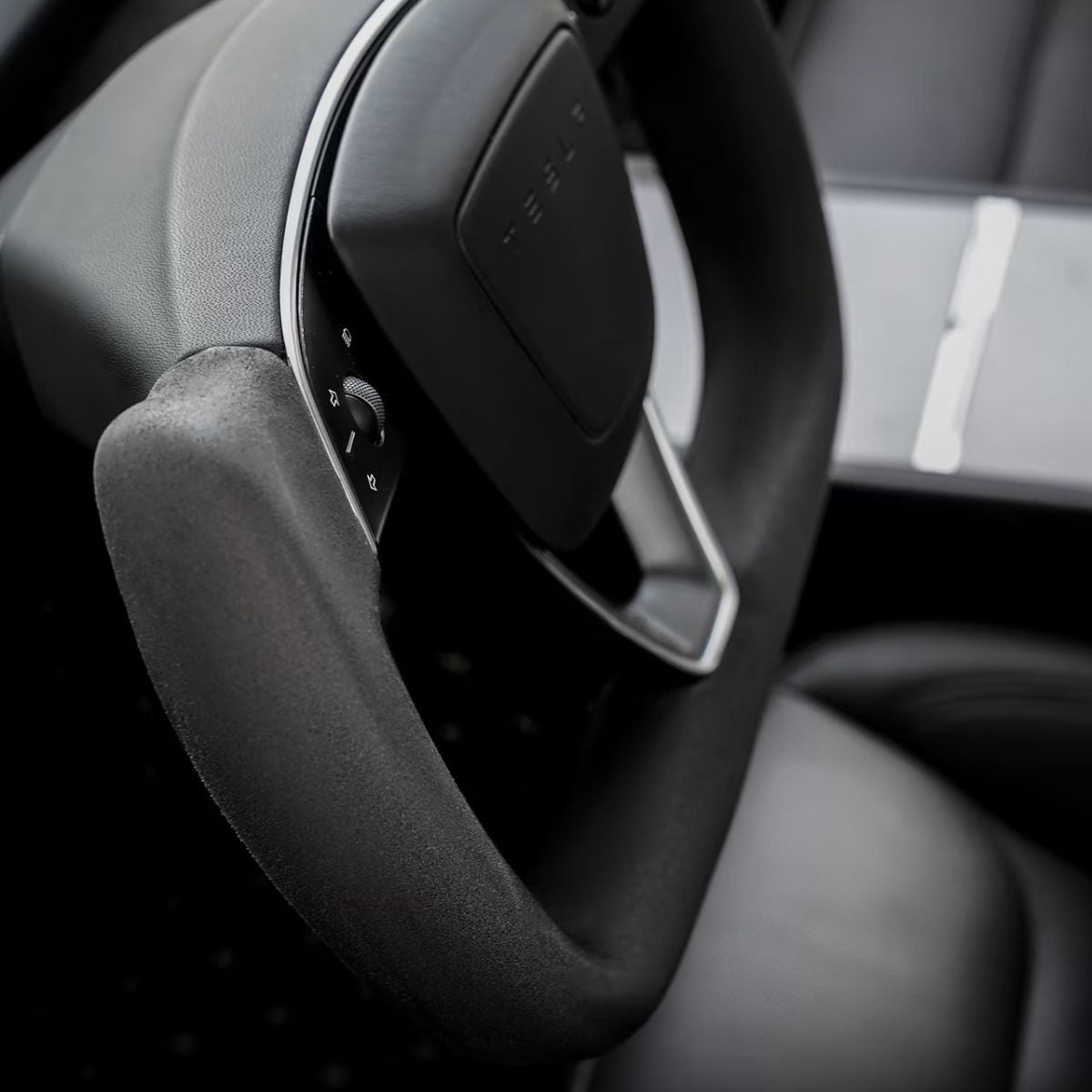 Alcantara Yoke Steering Wheel for Model 3 Highland/Model Y Juniper