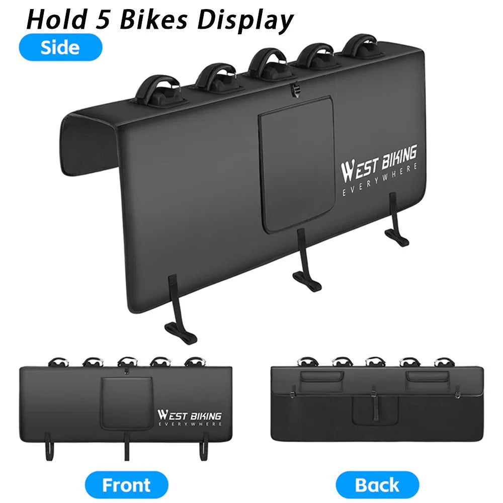 Bike Tailgate Pad for Tesla Cybertruck | Protective Shield with Tool Pockets