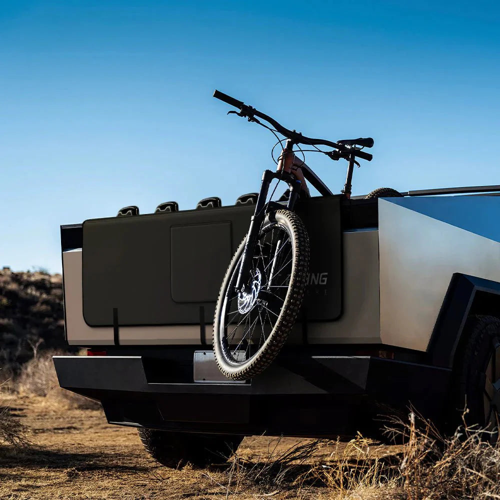Bike Tailgate Pad for Tesla Cybertruck | Protective Shield with Tool Pockets