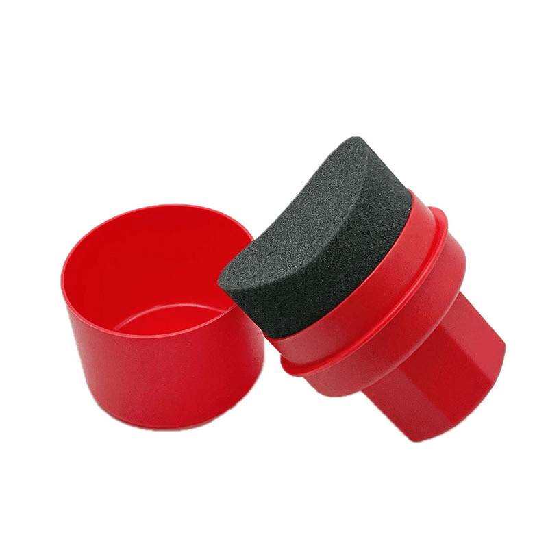 Car Tire Shine Sponge for Tesla Arc Hardening Red