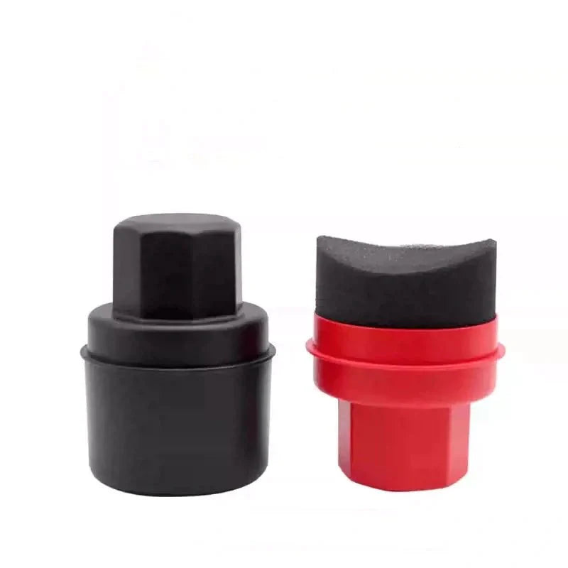 Car Tire Shine Sponge for Tesla Arc Hardening Black+Red