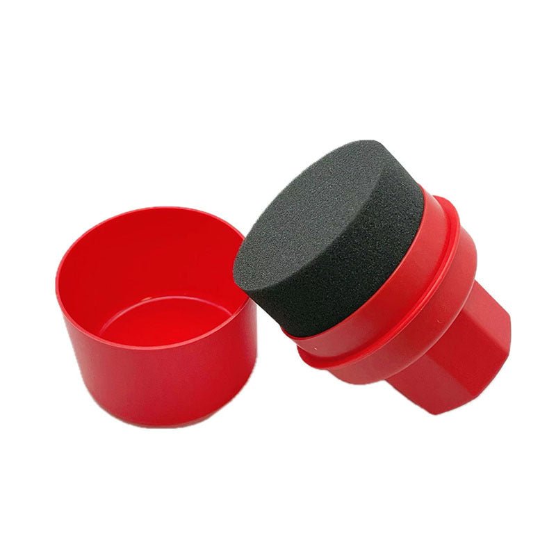 Car Tire Shine Sponge for Tesla Regular Flat Red