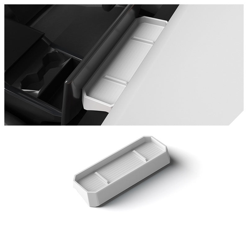 Center Console Behind Screen Storage Box for Tesla Cybertruck White