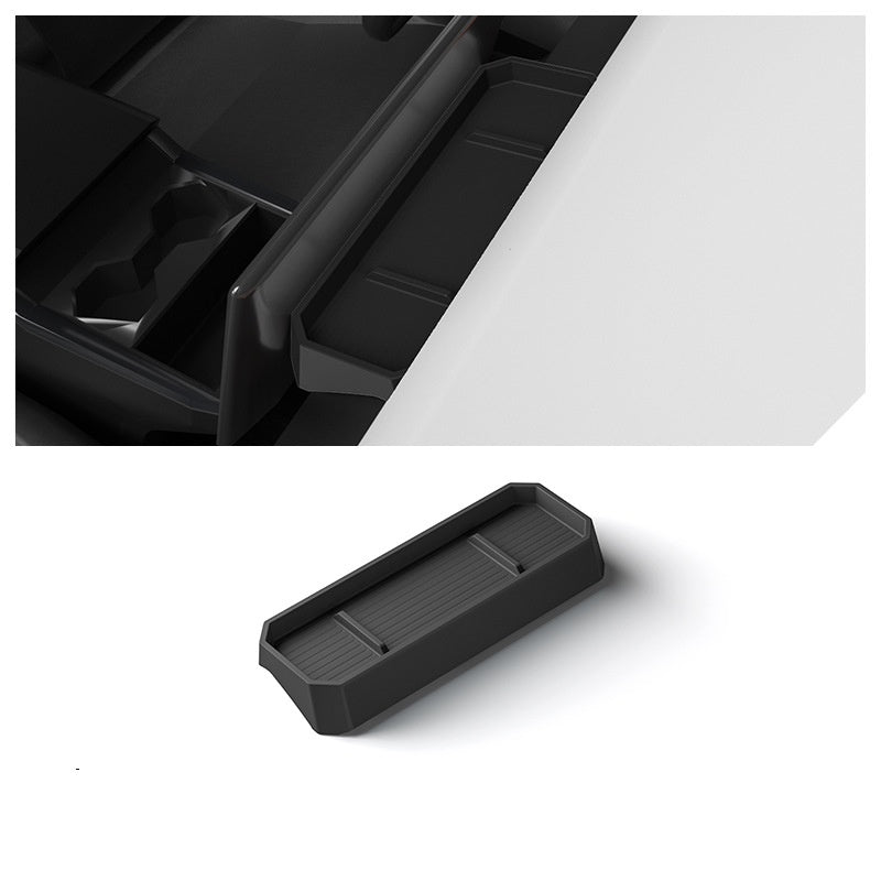Center Console Behind Screen Storage Box for Tesla Cybertruck Black