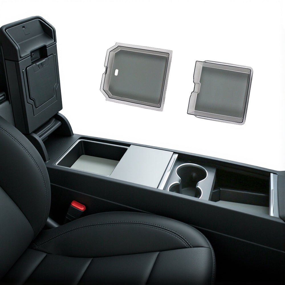 Center Console Tray Armrest Organizer for Tesla Model 3 Highland & New Model Y Center Console Organizer + Armrest Organizer