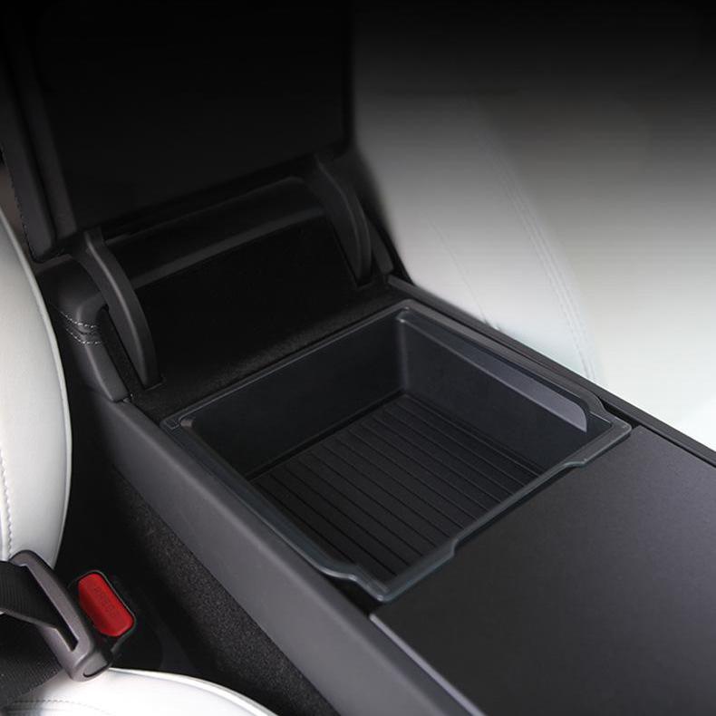 Central Console Armrest Storage Box for Model Y Juniper & Model 3 Highland