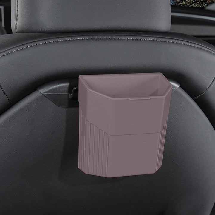 Central Screen/Seat/Dash Trash Can for Tesla Model 3 2023.11+ / Y 2025.03+ For Model 3 (2024-ON) & Model Y (2025.3-ON) Seat Back Tea Amber Brown