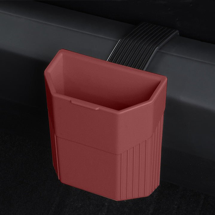 Central Screen/Seat/Dash Trash Can for Tesla Model 3 2023.11+ / Y 2025.03+ For Model 3 (2024-ON) & Model Y (2025.3-ON) Dashboard Wine Red