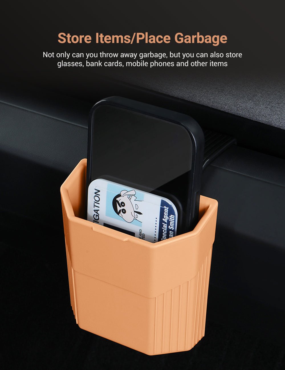 Central Screen/Seat/Dash Trash Can for Tesla Model 3 2023.11+ / Y 2025.03+