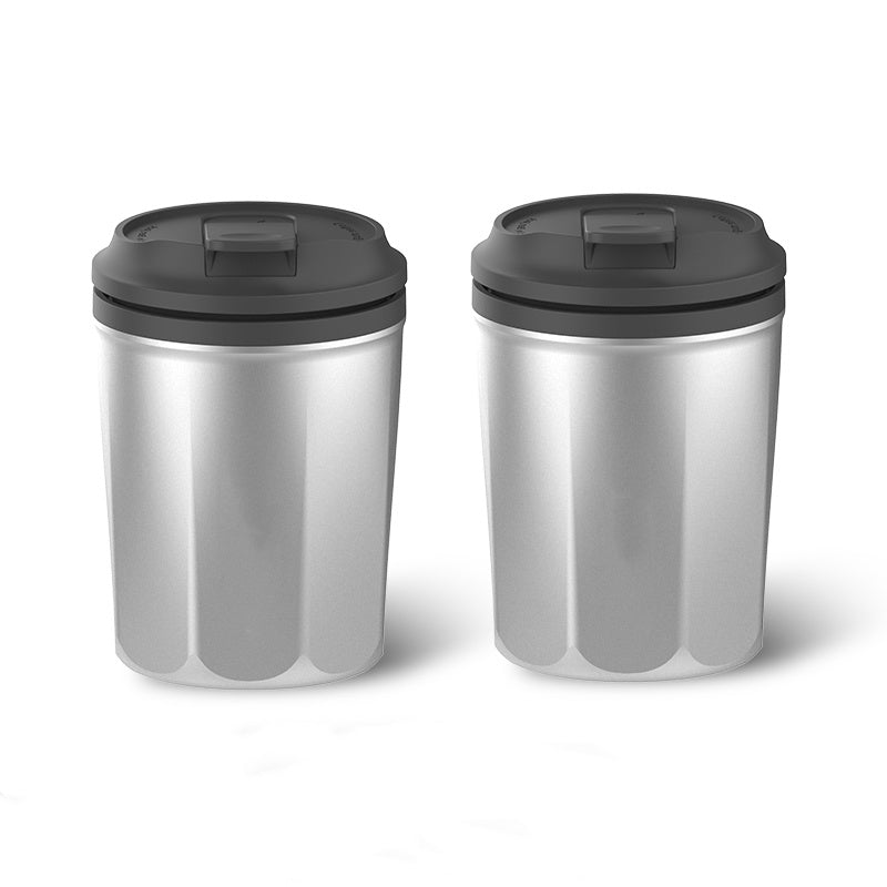 Cup Holder Ashtray with Light for Tesla 2PCS Black