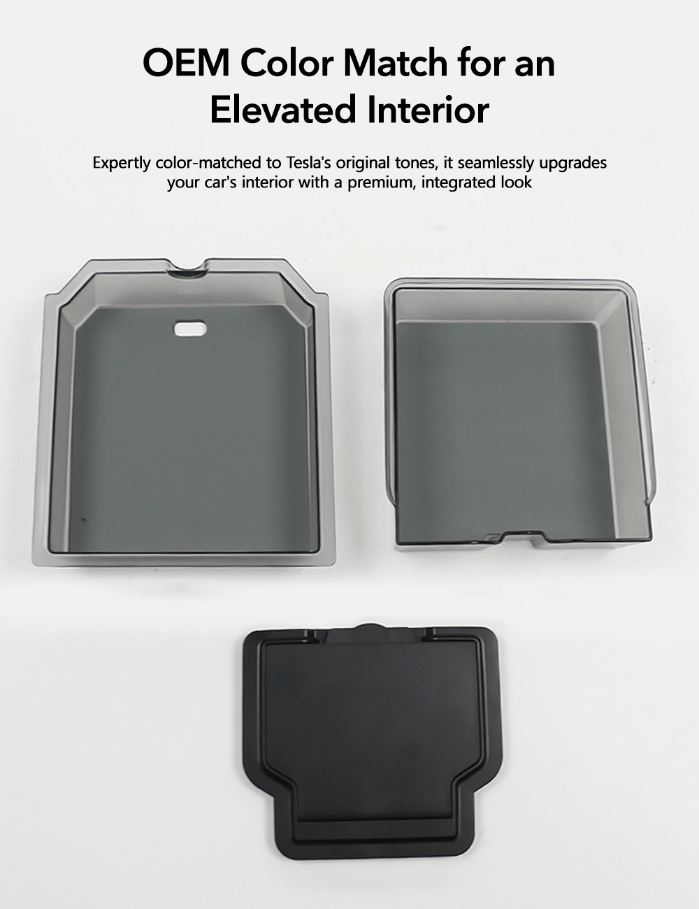 Console & Armrest Triple Storage Pack for Model Y Juniper & Model 3 Highland