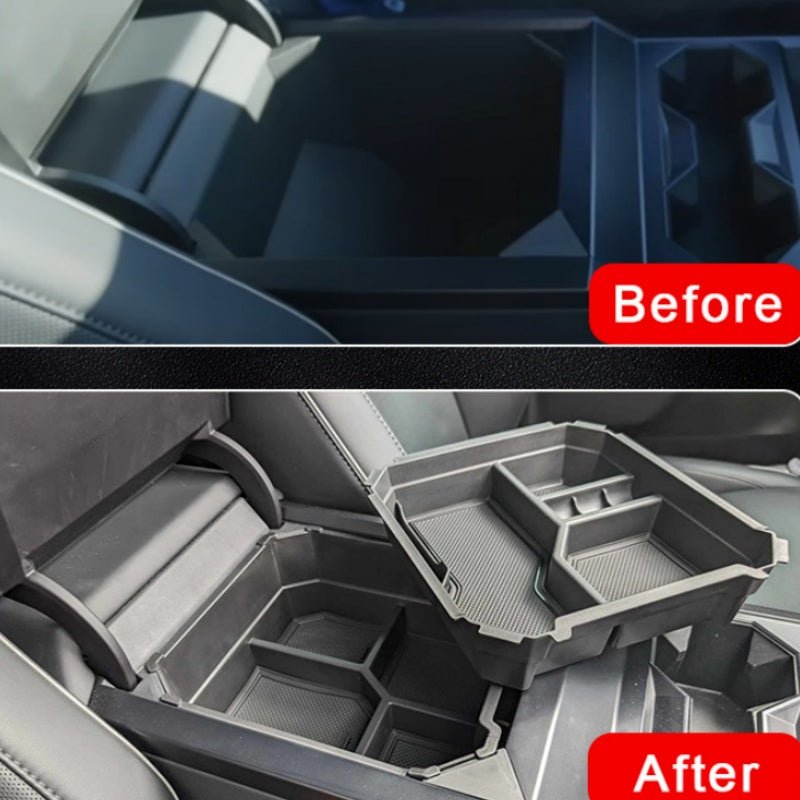 Double-layer Center Console Storage Tray for Tesla Cybertruck