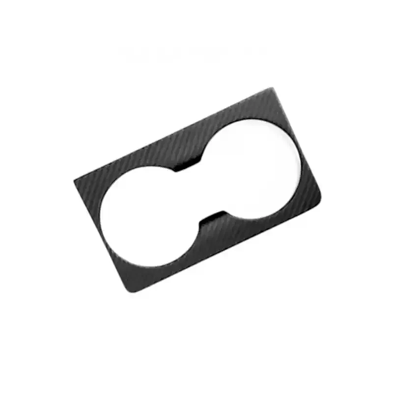 Front Water Cup Frame Dry Carbon Fiber Overlay for Tesla Model S/X 2021+