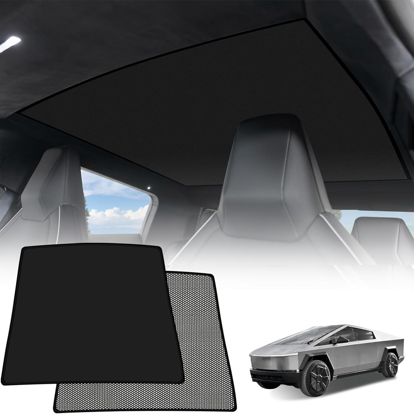 Ice Shield Sunshade for Tesla Cybertruck Cybertruck 2024-Present Black