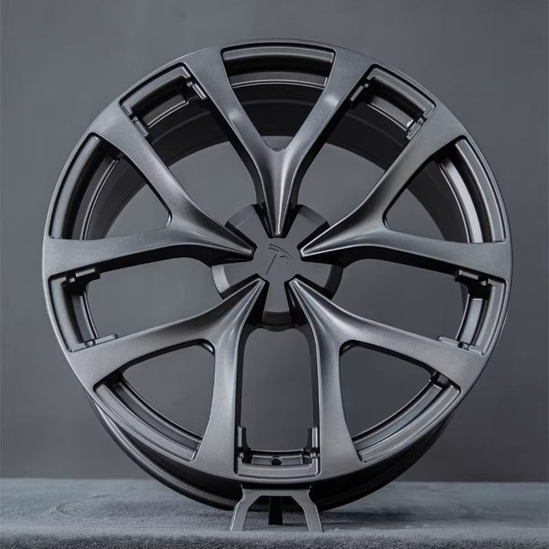 Turbine Flow Forged Wheels for Tesla Gun Gray