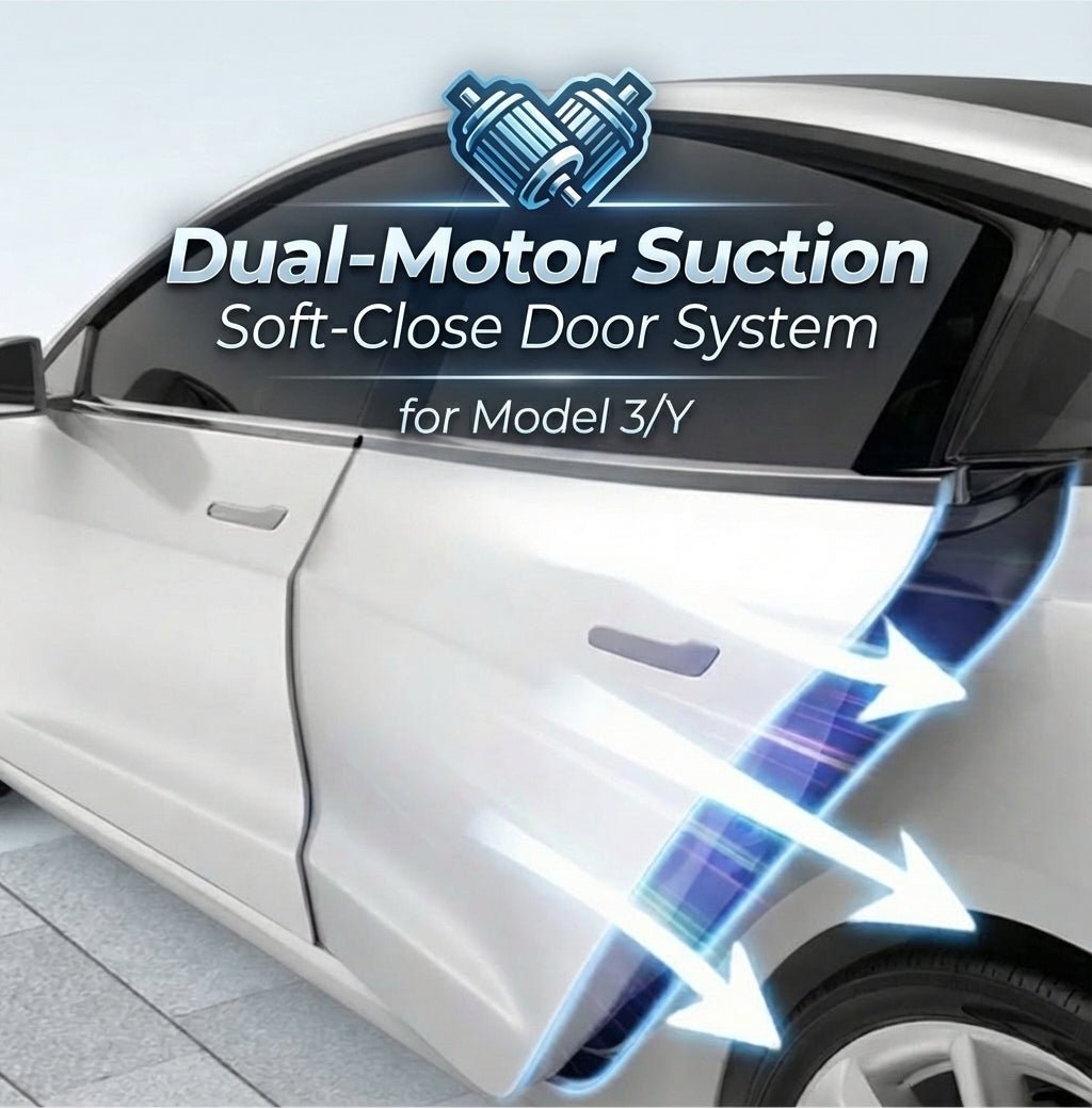 Integrated Dual-Motor Suction Soft-Close Door System for Tesla Model 3/Y