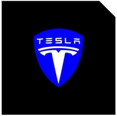 LED Logo Tesla Puddle Lights for Model 3/Y/S/X