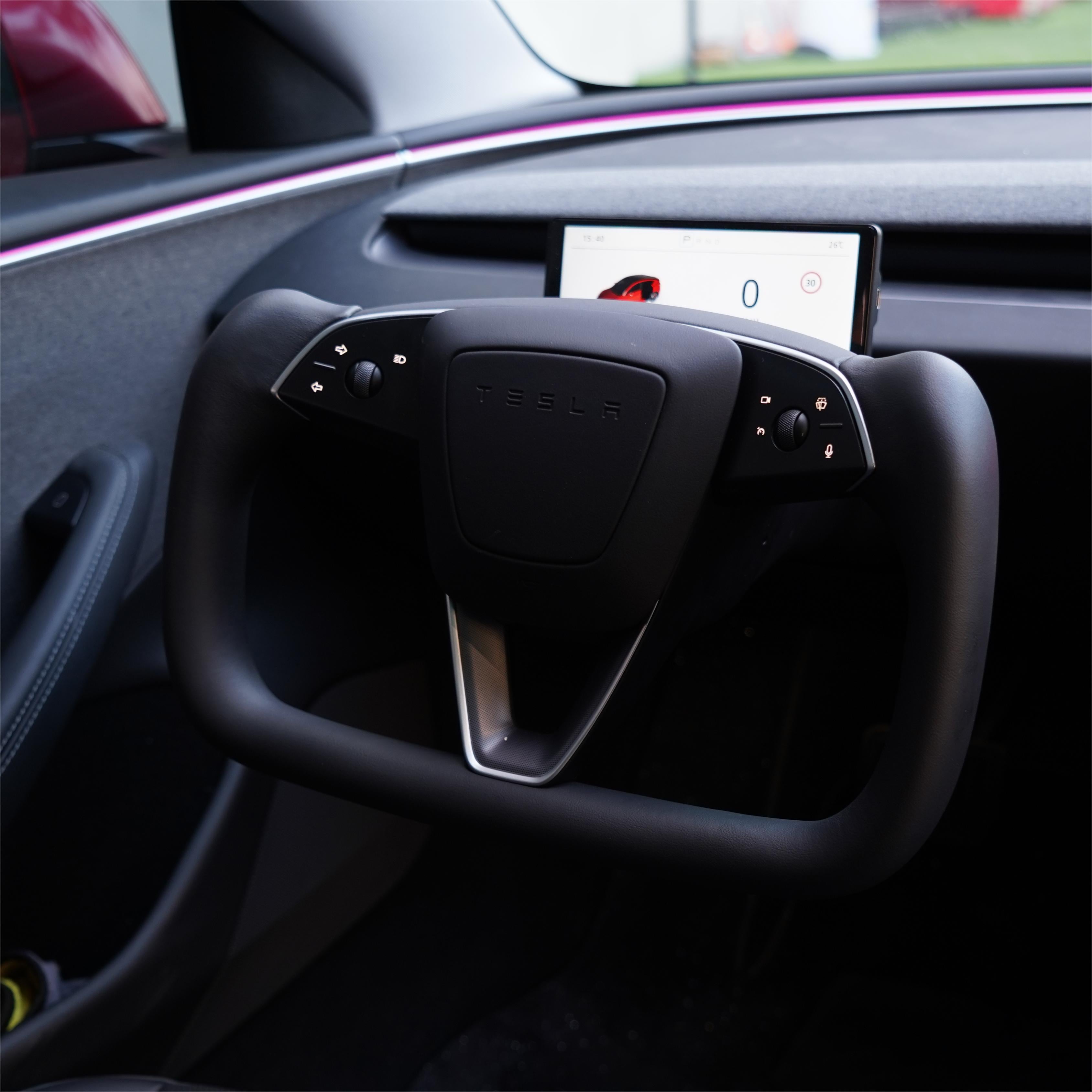 Juniper Yoke Plaid Steering Wheel for Model 3 Highland / Model Y