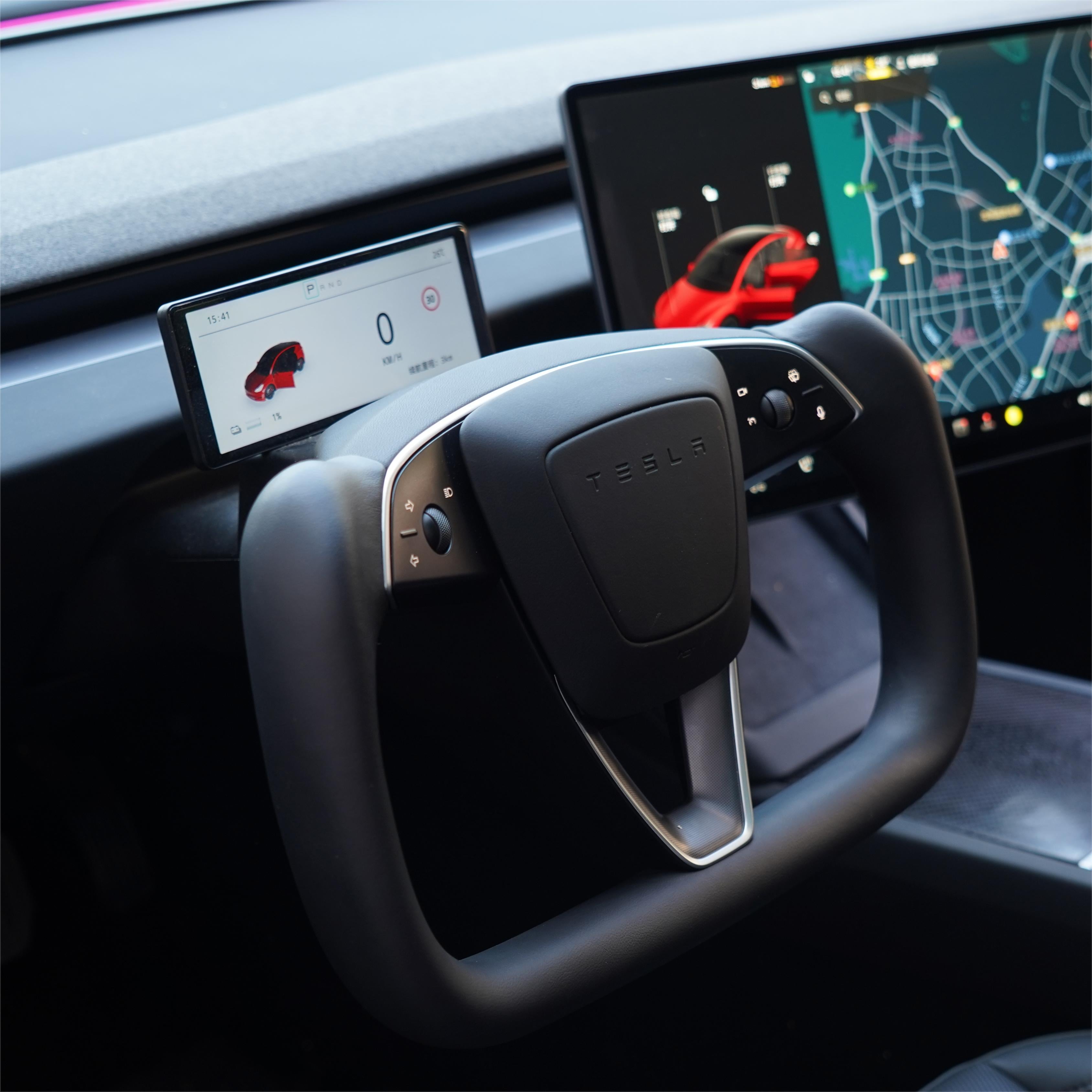 Juniper Yoke Plaid Steering Wheel for Model 3 Highland / Model Y