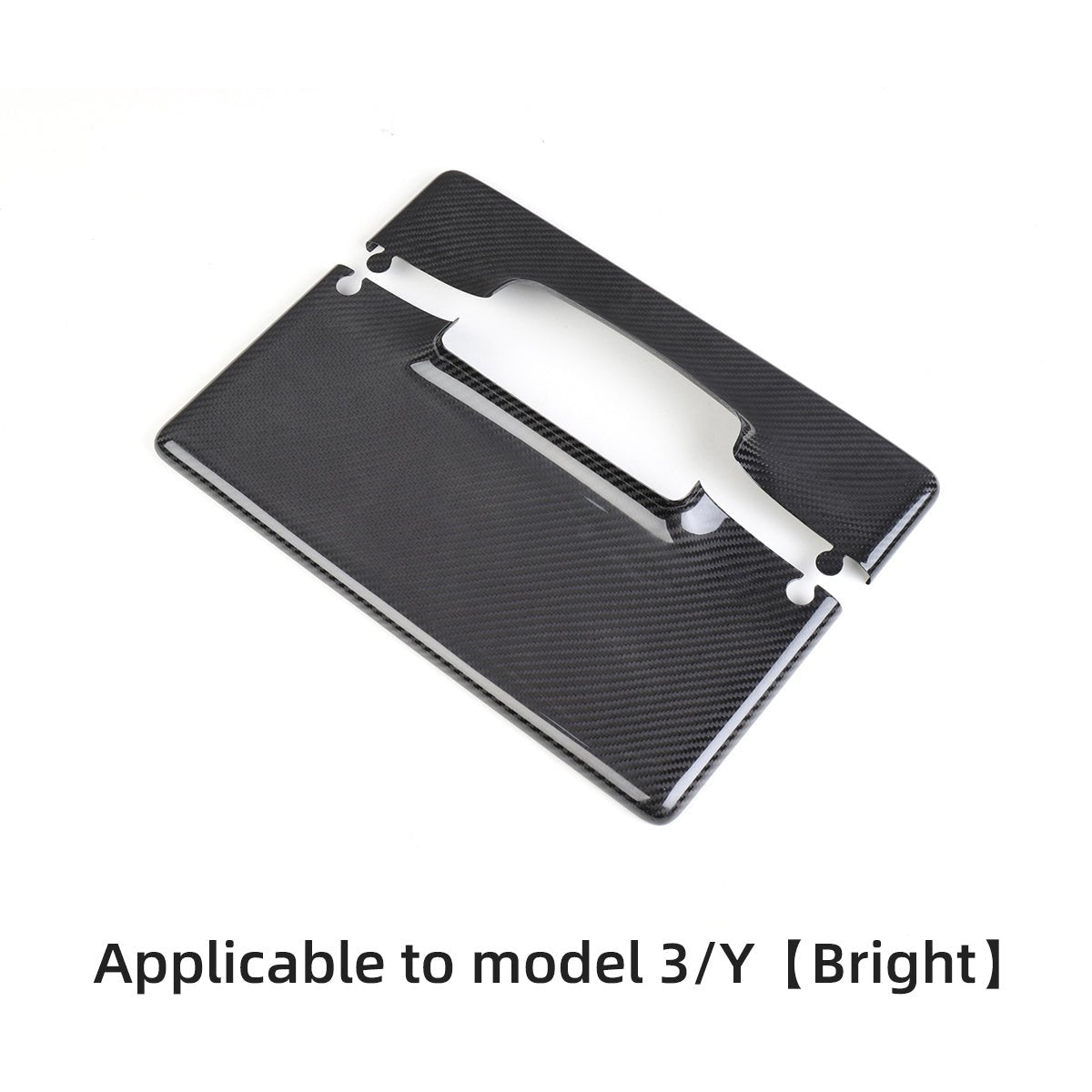 Carbon Fiber Display Cover for Tesla Model 3/Y Glossy Carbon Fiber