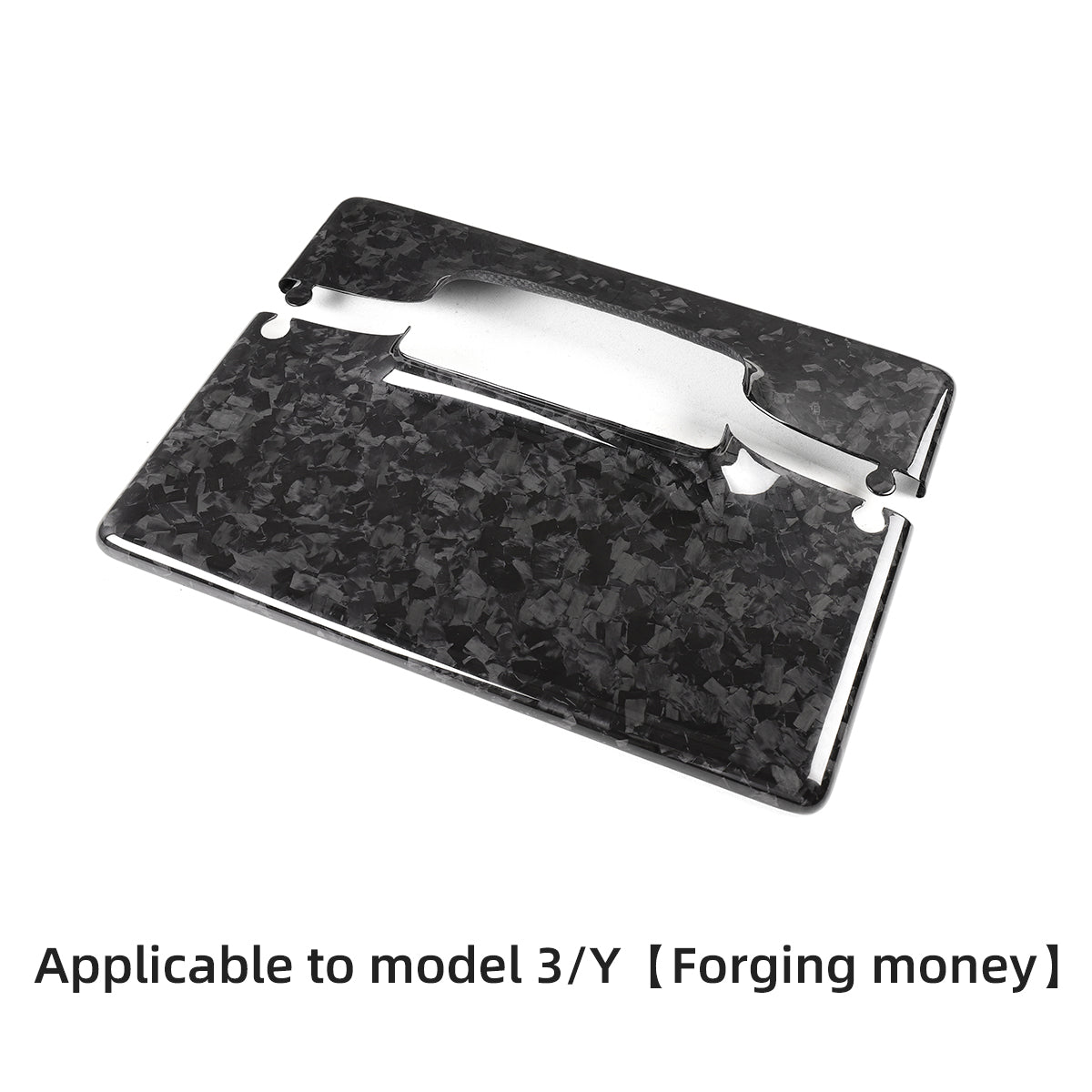 Carbon Fiber Display Cover for Tesla Model 3/Y Glossy Forged Carbon Fiber