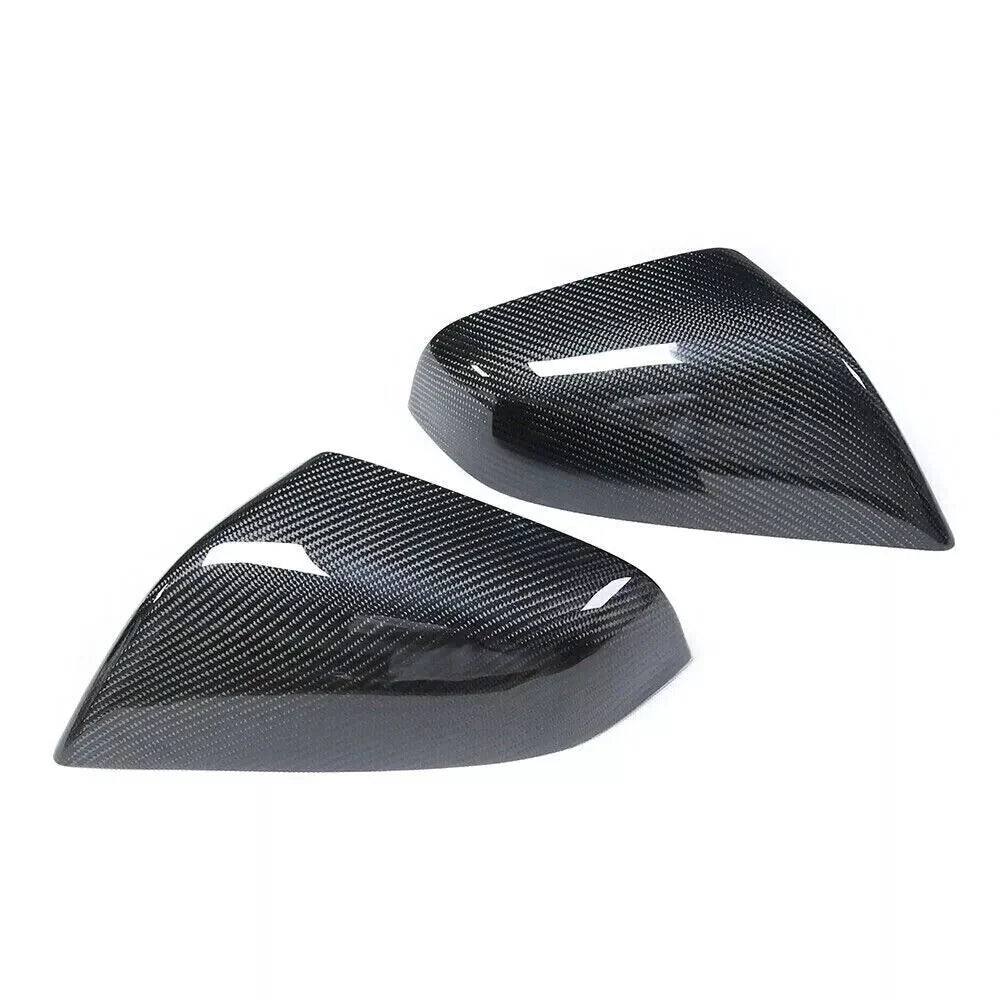 Real Carbon Fiber Mirror Covers Replacement for Tesla Model S / X