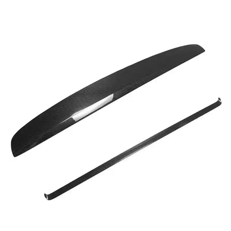 Real Dry Carbon Fiber Dash Cover Overlay for Model 3 Highalnd & Model Y Juniper Glossy Upper+Lower