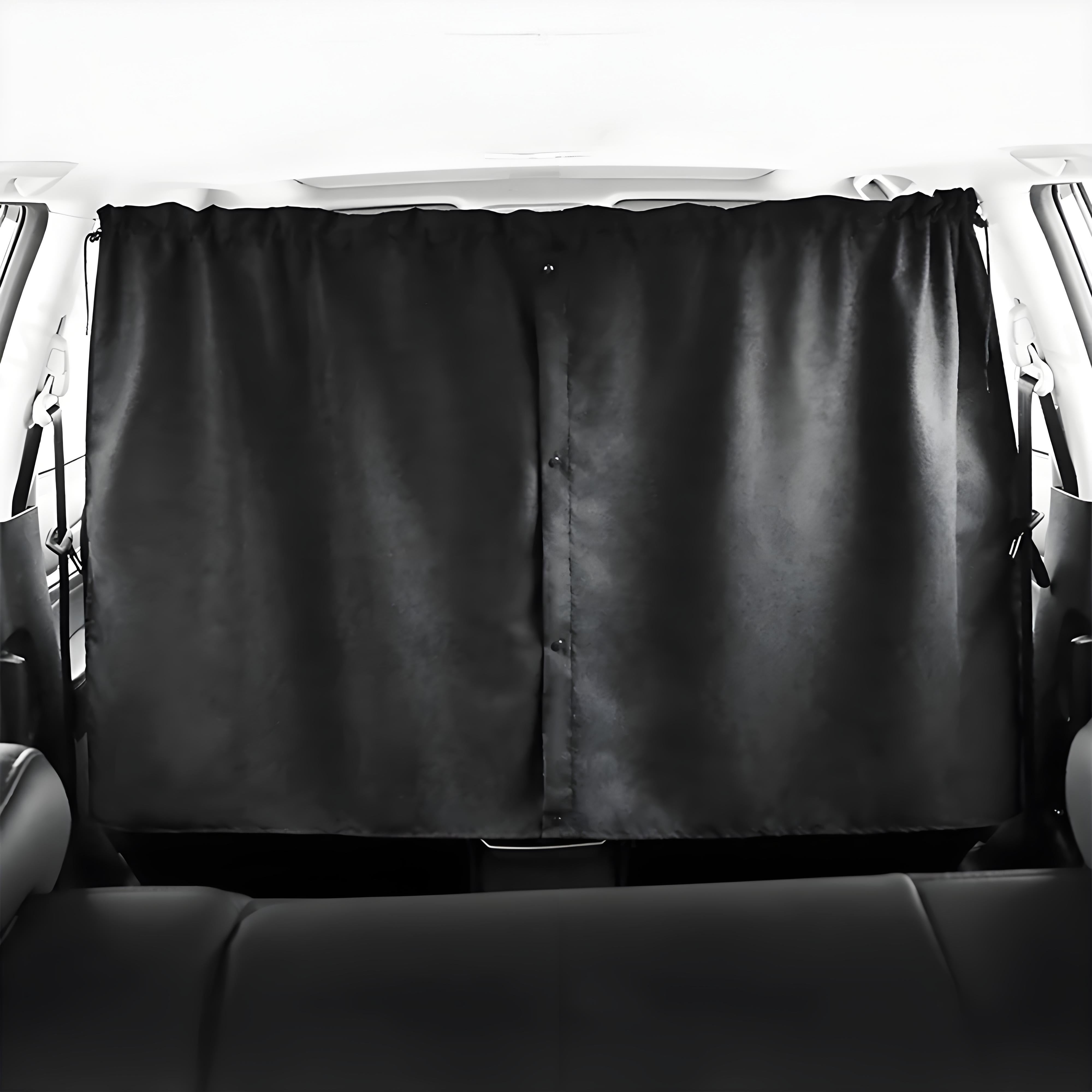 Rear Privacy Divider Curtain for Tesla Model 3/Y/S/X Black Regular Style (54.21 inch * 32.9 inch)