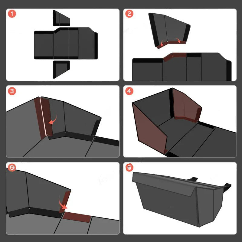 Cybertruck Rear Seat Storage Bag Foldable Design