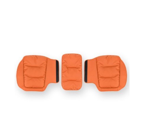 Seasonal Universal Seat Covers for Tesla Model 3/Y/X/S (style 1) 3PCS Back row Orange