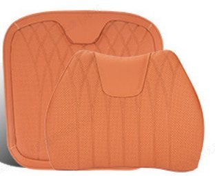 Seasonal Universal Seat Covers for Tesla Model 3/Y/X/S (style 2) 1 PC cushion+backrest Orange