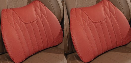 Seasonal Universal Seat Covers for Tesla Model 3/Y/X/S (style 2) 2 PCS backrest Red
