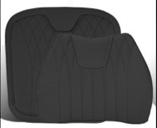 Seasonal Universal Seat Covers for Tesla Model 3/Y/X/S (style 2) 1 PC cushion+backrest Black