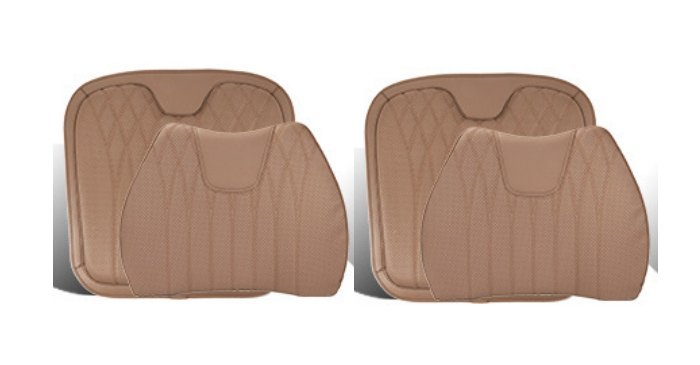 Seasonal Universal Seat Covers for Tesla Model 3/Y/X/S (style 2) 2PCS cushion+backrest Brown