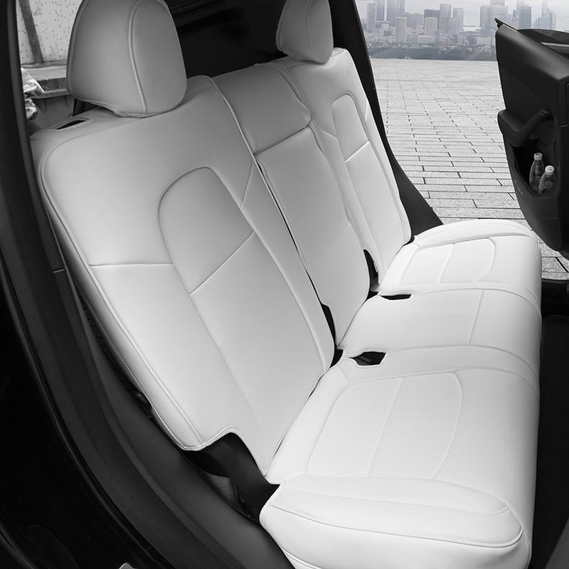 Seat Covers for Only Front Seats/Rear Seats for Tesla Model 3 & Model Y (5 Seater) White (Only for rear seats) Model Y (2020-2024 | 5 Seater)