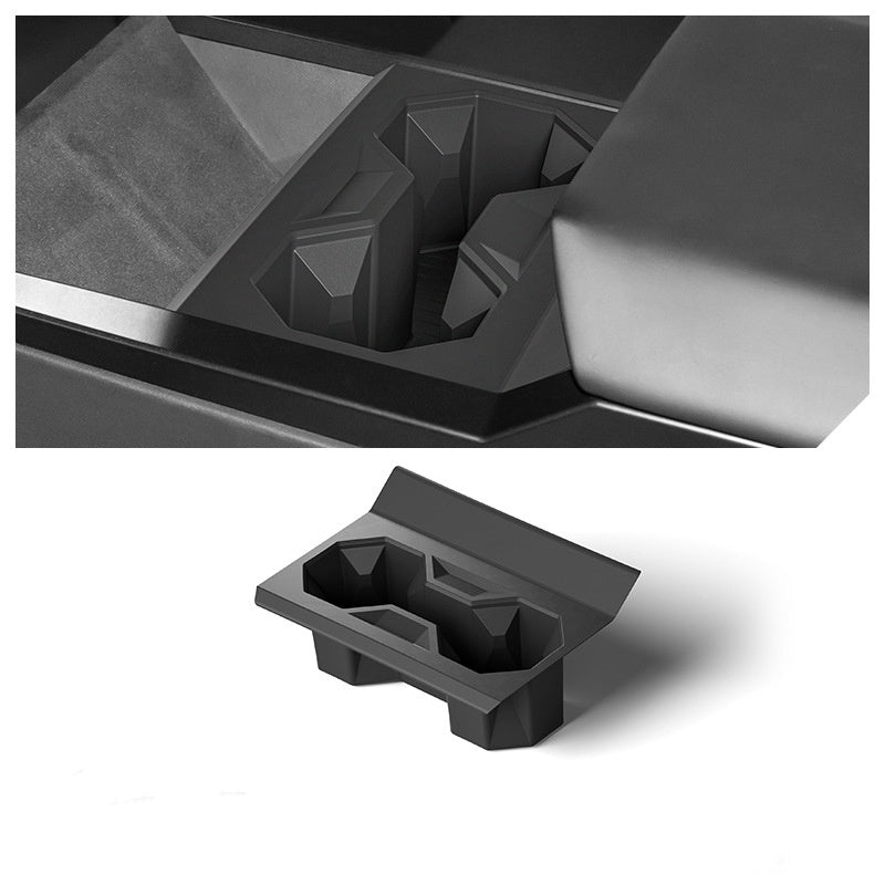 Silicone Center Console Cup Holder for Tesla Cybertruck Black