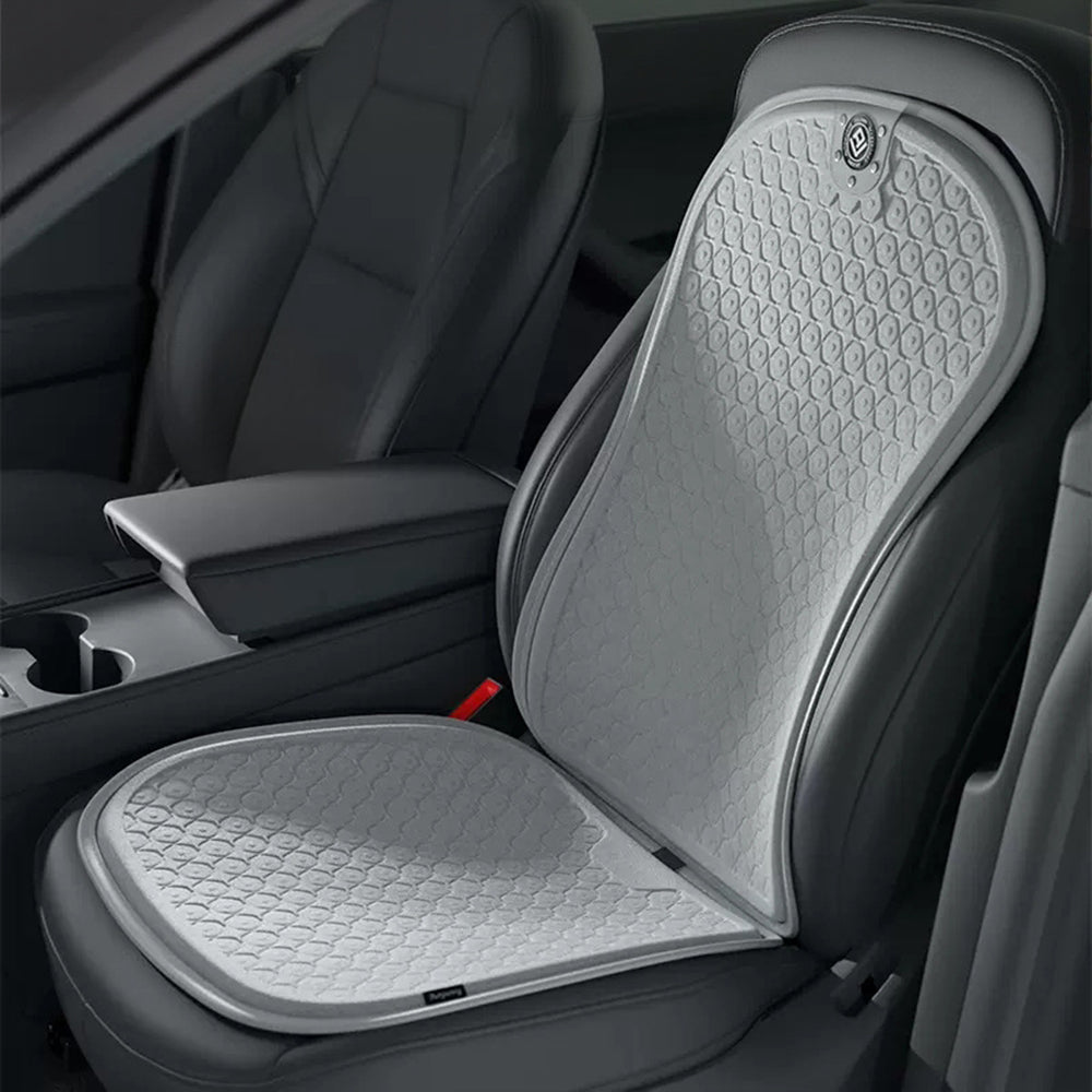 Summer Cooling Seat Covers for Tesla Model 3/Y Glacier Gray 4PCS × Seat Backrest and Seat Covers (For driver passenger) Model 3 (2021-Present) & Model Y (2021-Present)