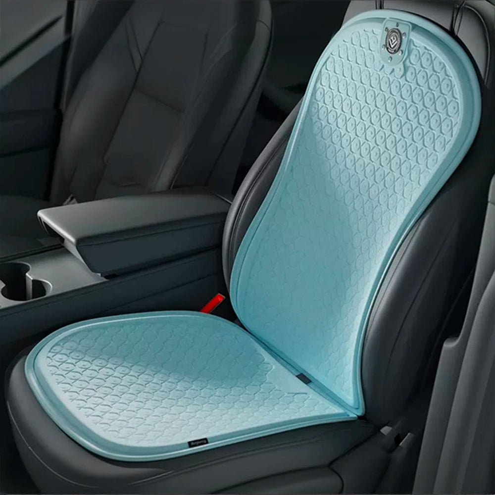 Summer Cooling Seat Covers for Tesla Model 3/Y Sky Blue 4PCS × Seat Backrest and Seat Covers (For driver passenger) Model 3 (2021-Present) & Model Y (2021-Present)