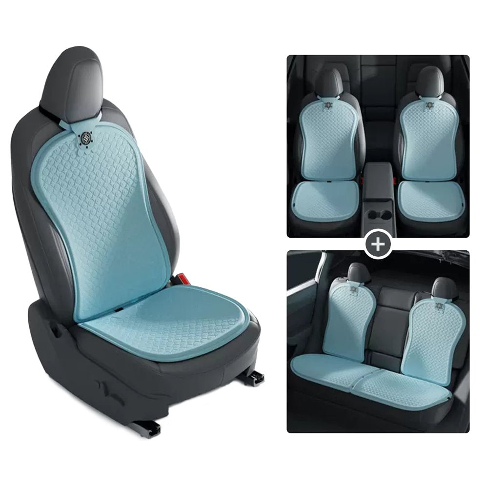 Summer Cooling Seat Covers for Tesla Model 3/Y Sky Blue 7 PCS × Seat Covers (Full set) Model 3 (2021-Present) & Model Y (2021-Present)