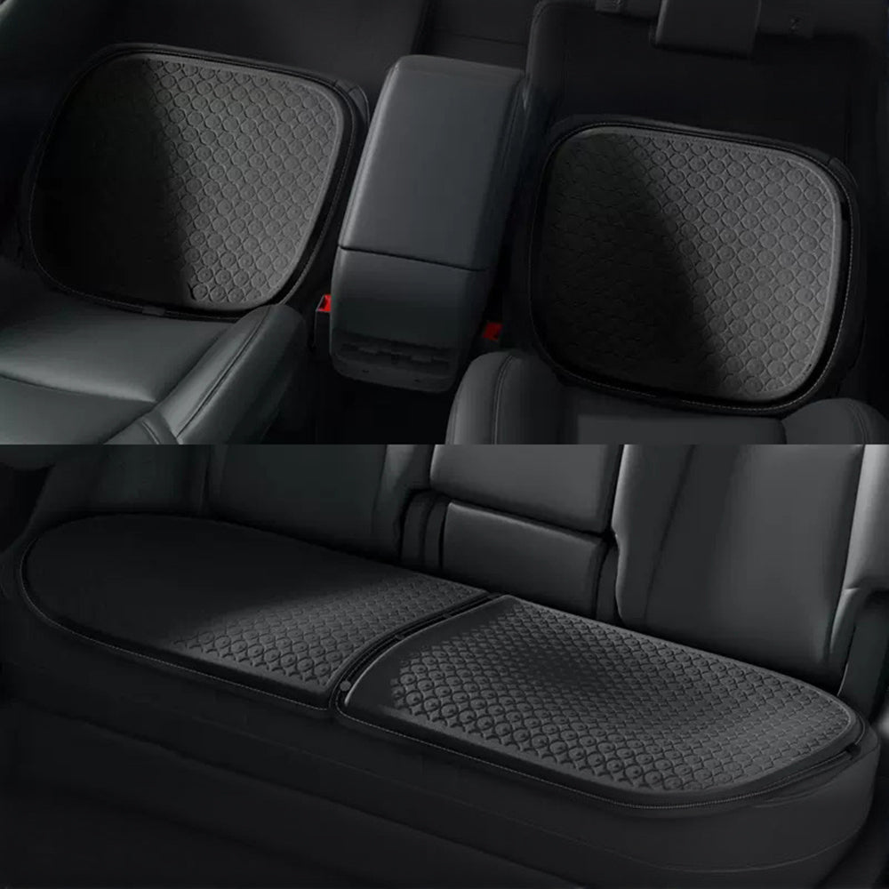Summer Cooling Seat Covers for Tesla Model 3/Y Carbon Black 3PCS × Seat Covers (For front rear seat) Model 3 (2021-Present) & Model Y (2021-Present)