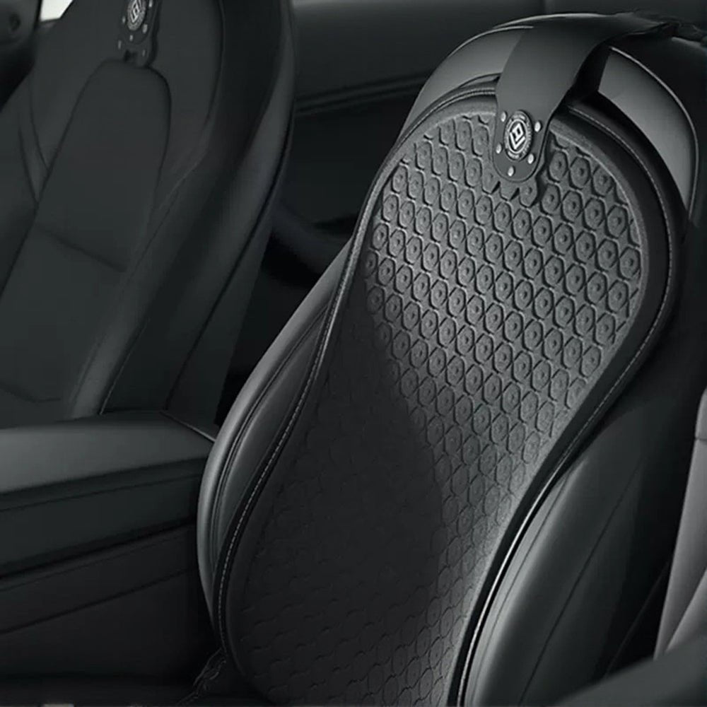Summer Cooling Seat Covers for Tesla Model 3/Y Carbon Black 2PCS × Seat Backrest Covers (For driver passenger) Model 3 (2021-Present) & Model Y (2021-Present)