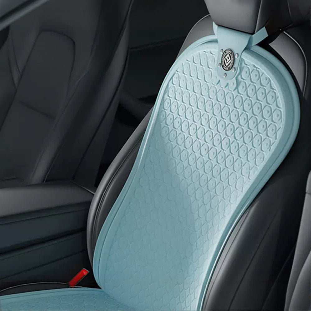 Summer Cooling Seat Covers for Tesla Model 3/Y Sky Blue 2PCS × Seat Backrest Covers (For driver passenger) Model 3 (2021-Present) & Model Y (2021-Present)