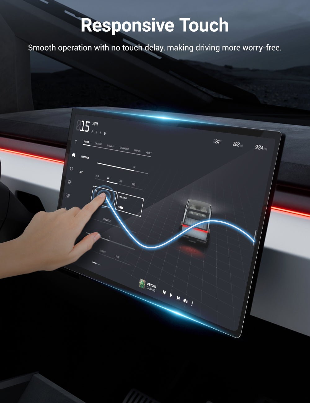 Tempered Screen Protector for Tesla Cybertruck
