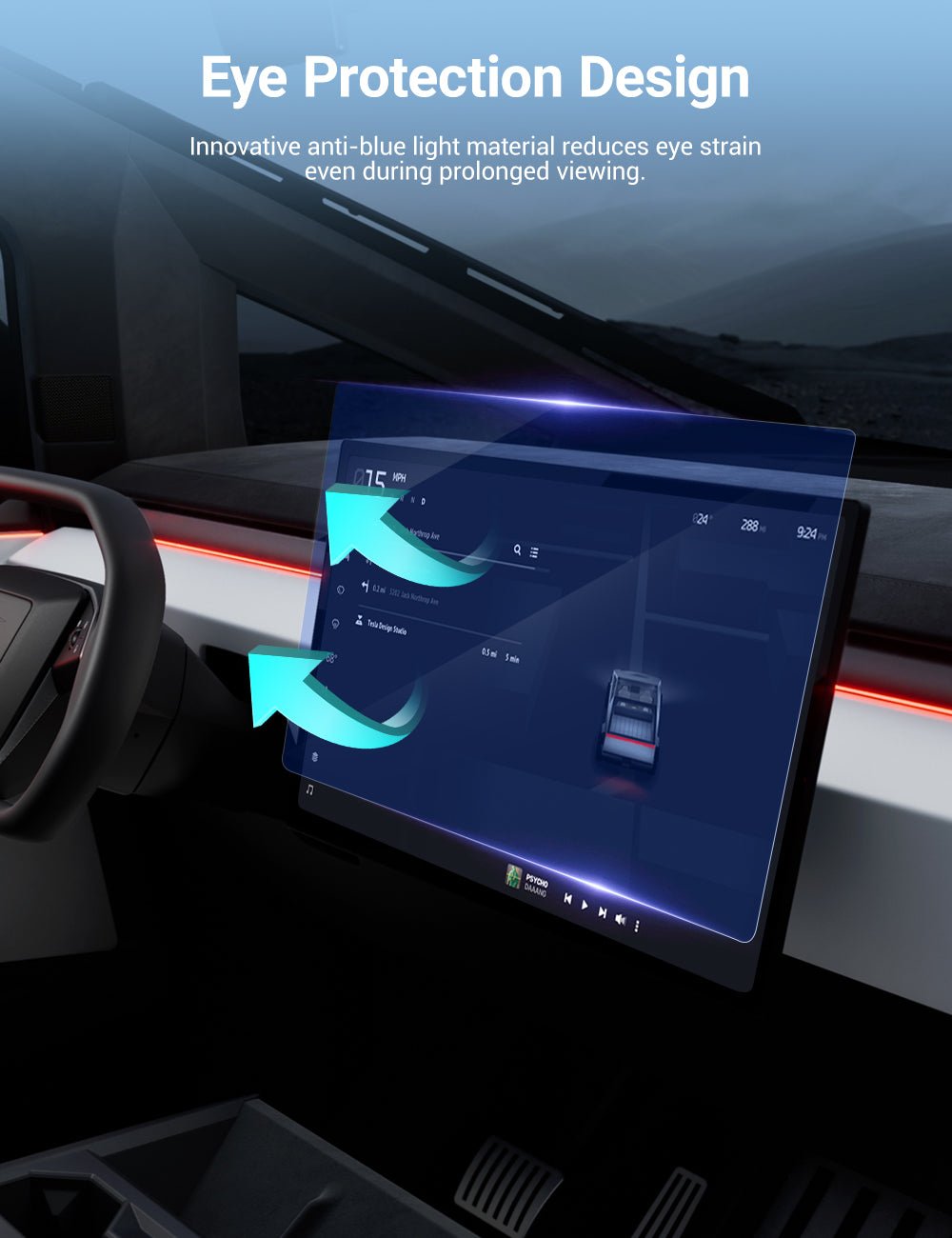 Tempered Screen Protector for Tesla Cybertruck
