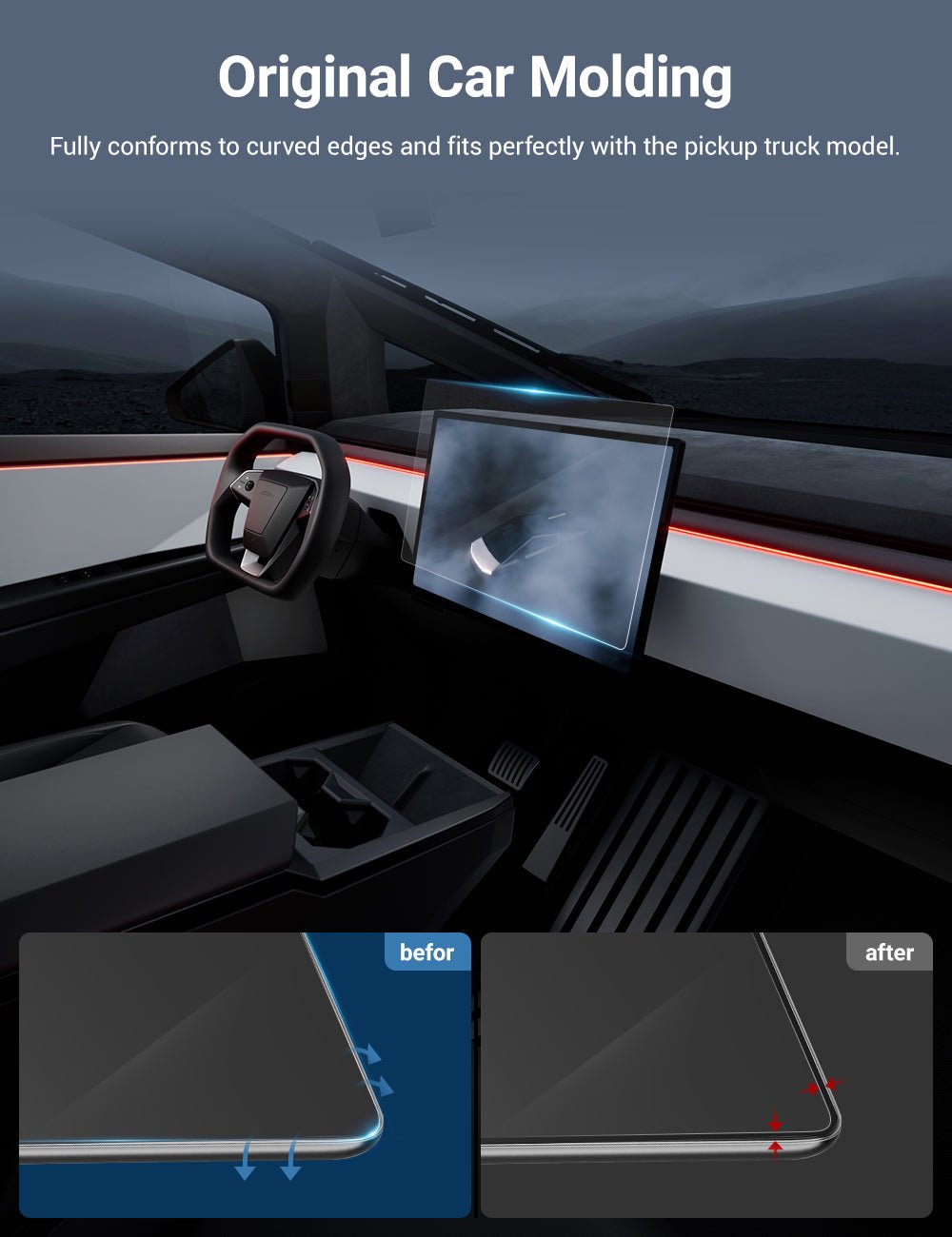 Tempered Screen Protector for Tesla Cybertruck
