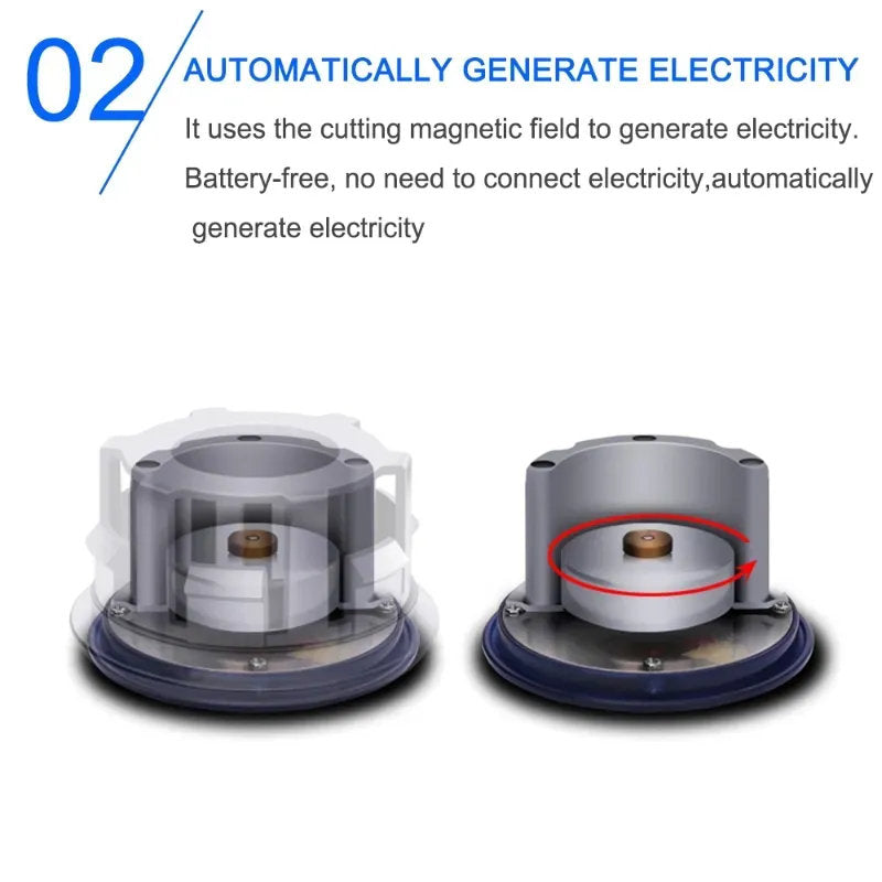 LED Wheel Light Covers for Tesla Center Caps - Compatible with Model S/3/X/Y (Set of 4) - Kinetic Lighting for Enhanced Safety and Style