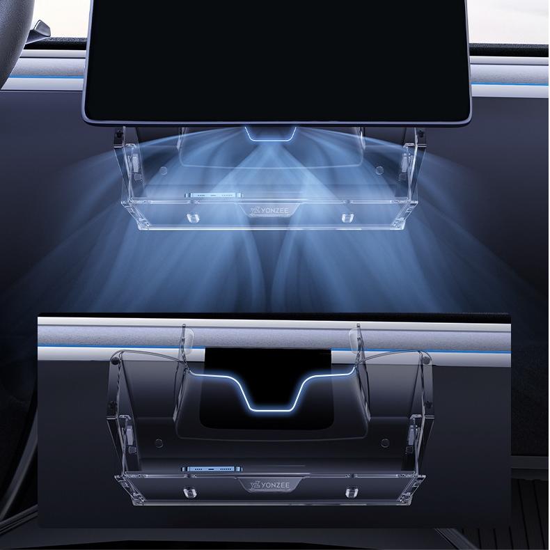 Under Screen Storage Organizer for Tesla Model Y Juniper & Model 3 Highland
